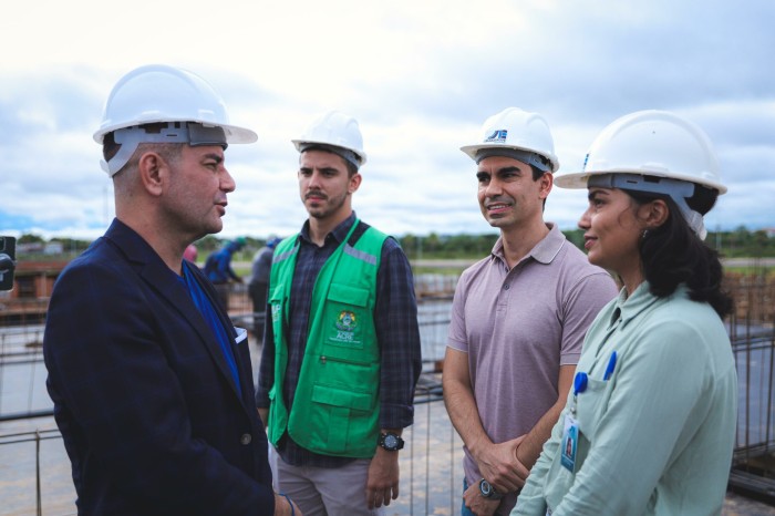 Governador Gladson Cameli vistoria andamento da obra da nova Maternidade de Rio Branco