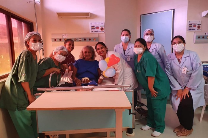 Paciente celebra 78 anos no Hospital Regional Público do Marajó