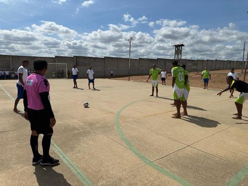 Secretaria de Justiça realiza torneio de futebol na Penitenciária de Picos