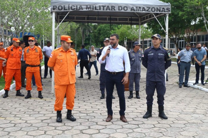 Wilson Lima destaca reforço em efetivo da segurança pública do Amazonas, ao visitar alunos em Curso de Formação