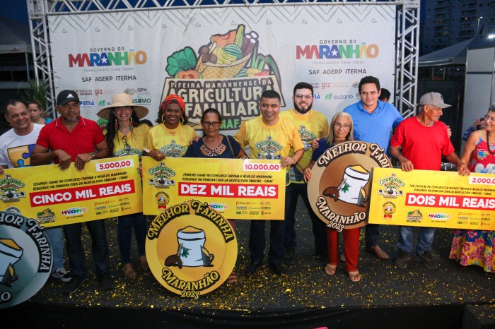 Concurso da Melhor Farinha d’Água do Maranhão é sucesso na 1ª Feira Maranhense da Agricultura Familiar