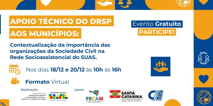 Assistência Social participa de capacitação sobre a importância das organizações da sociedade civil no Suas