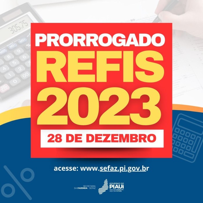 Governo prorroga prazo para pagamento do Refis 2023 para o dia 28 de dezembro