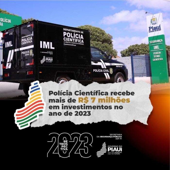 Polícia Científica recebe mais de R$ 7 milhões em investimentos no ano de 2023