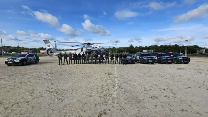 Com auxílio da Ciopaer, PMCE prende suspeito e apreende mais de 18 kg de drogas em Caucaia