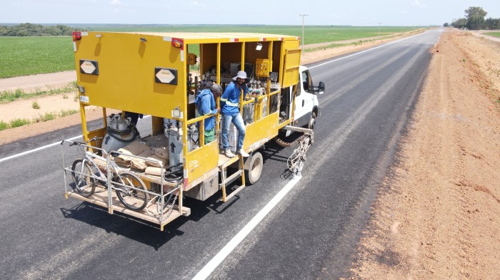 Obra da estrada da Baiana alcança 37% de pavimentação em 2023