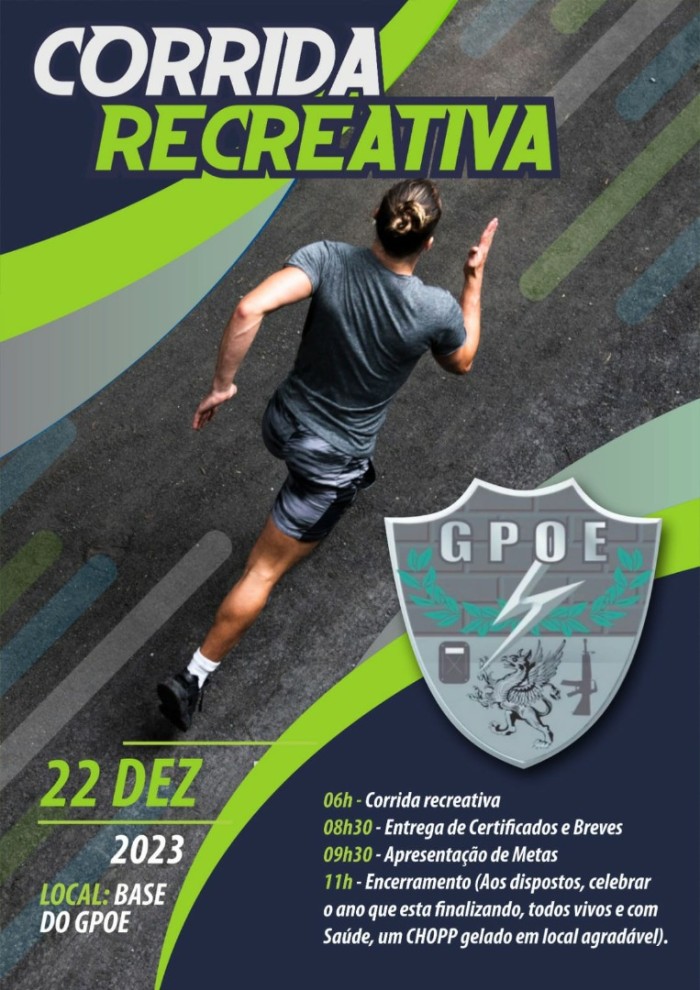 GPOE promove corrida recreativa e confraternização