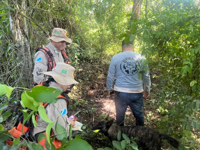 Polícia Civil, com apoio da equipe de Operação com Cães Corpo de Bombeiros Militar do Mato Grosso do Sul no âmbito da operação HORUS, localiza restos mortais de vítima desaparecida após 69 dias de buscas