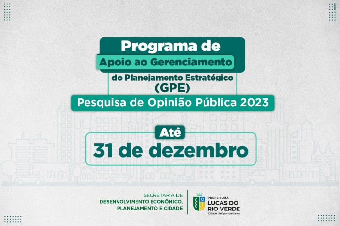 Pesquisa de opinião sobre os serviços públicos segue até 31 de dezembro