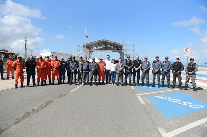 Forças de Segurança vistoriam circuito do Réveillon do Maranhão