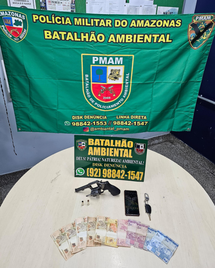 PMAM prende em flagrante homem por tentativa de homicídio
