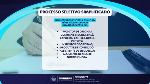 Foto: Reprodução/Prefeitura de Sorriso - MT