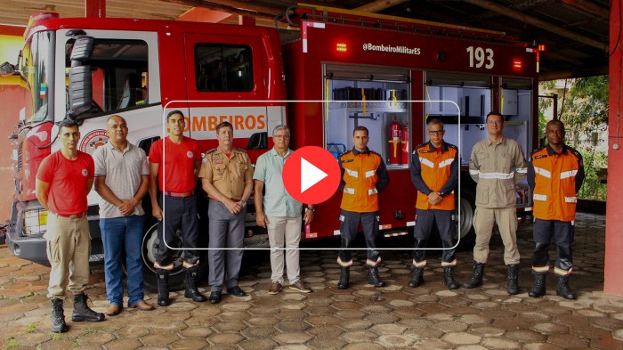 Corpo de Bombeiros de Iúna recebe novo caminhão para atender ocorrências