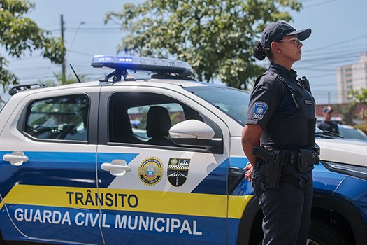 GTran da Guarda Civil Municipal realiza ações de orientação para um trânsito seguro