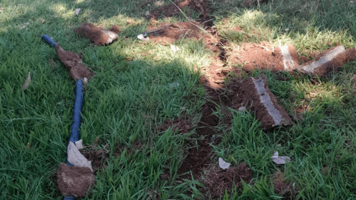 Prefeitura registra furto de fios no Jardim do Bosque