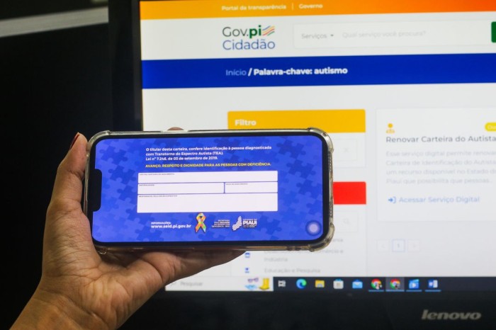 Gov.pi Cidadão zera fila de solicitações presenciais da carteirinha do autista em Teresina