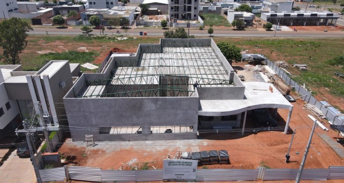 Construção do novo Laboratório Municipal chega a 65%