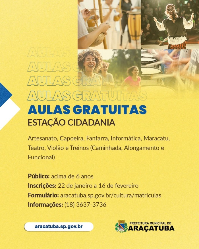 Estação Cidadania abre inscrições para diversos cursos