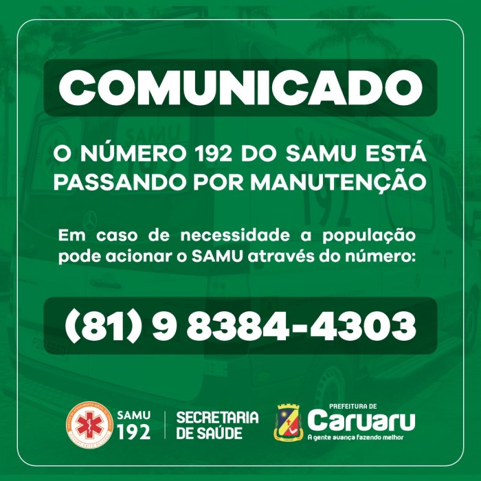 Foto: Reprodução/Prefeitura de Caruaru - PE