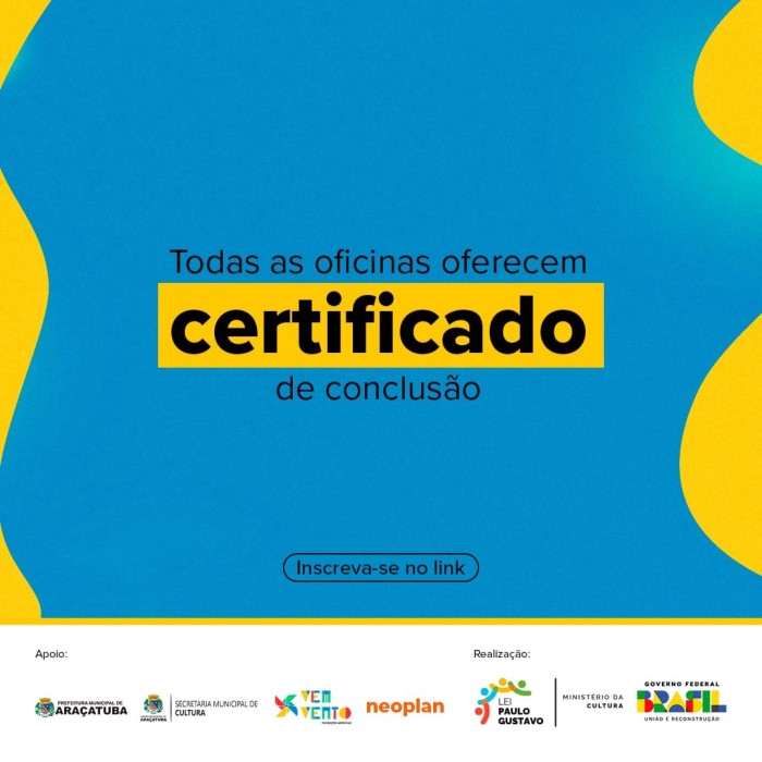 Curso gratuito de audiovisual terá produção de curta-metragem em Araçatuba