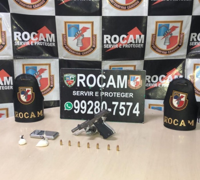 PMAM apreende armas de fogo e prende quatro pessoas durante patrulhamento