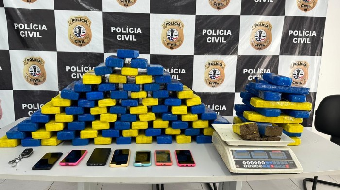 Cinco pessoas são presas e mais de 100 kg de drogas são apreendidas em operação da Segurança Pública