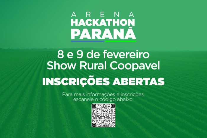 Com apoio do Estado e prêmio internacional, Hackathon no Show Rural abre inscrições