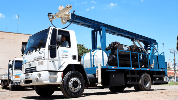 Semae adapta caminhão para manutenções nos poços Bauru