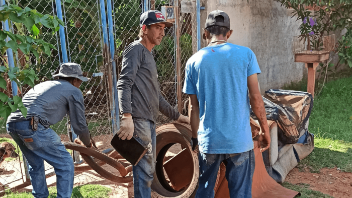 Mutirão de limpeza recolhe materiais em Talhado