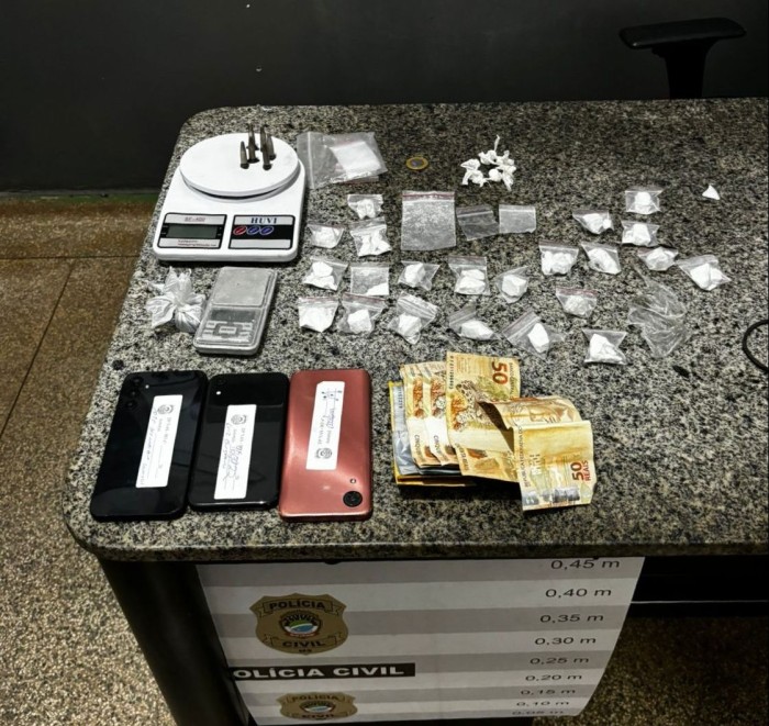 Polícia Civil prende casal de traficantes e autua menor por ato infracional em Nova Alvorada