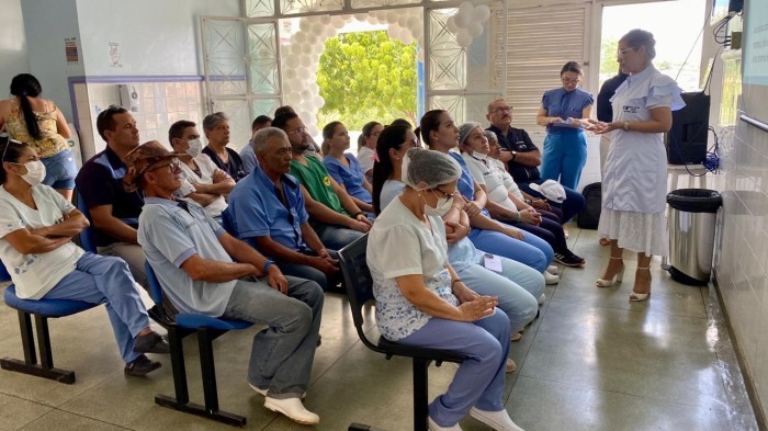 Hospital de Coremas encerra ações do Janeiro Branco com palestra motivacional para pacientes, acompanhantes e funcionários
