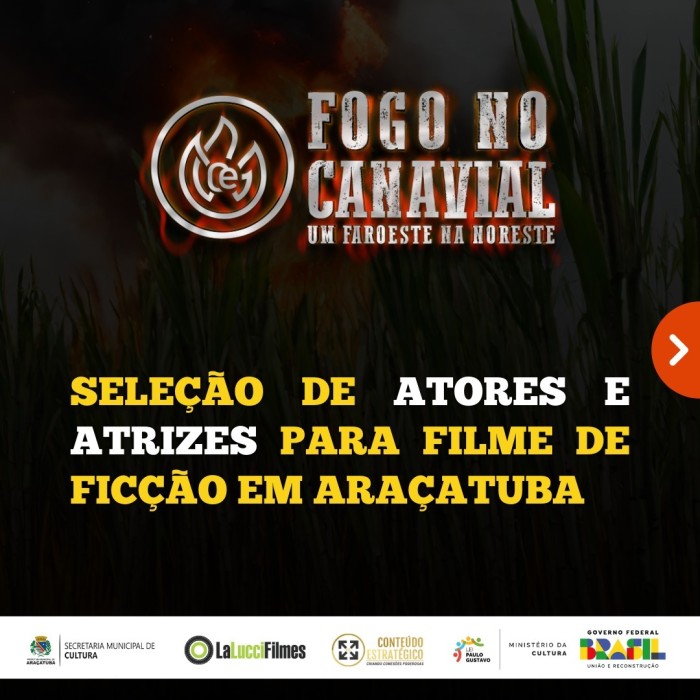 Aberta seleção de atores e figurantes para filme em Araçatuba