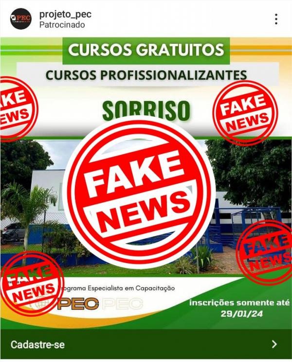 Foto: Reprodução/Prefeitura de Sorriso - MT