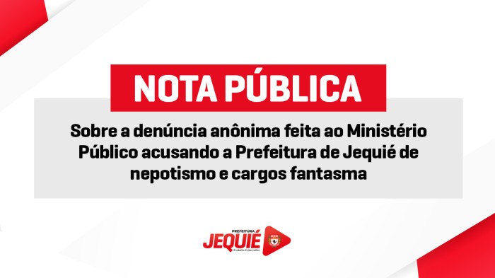 Foto: Reprodução/Prefeitura de Jequié - BA