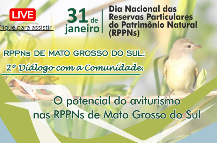 Imasul realiza hoje live para comemorar o Dia Nacional das Reservas Particulares do Patrimônio Natural