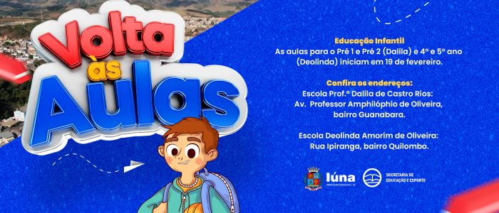 Escola Prof.ª Dalila de Castro Rios vai reabrir em fevereiro