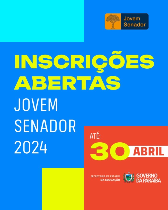 Inscrições para programa Jovem Senador 2024 estão abertas para estudantes do Ensino Médio