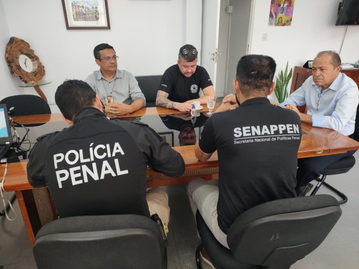 A convite da Seap técnicos da Secretaria Nacional de Políticas Penais estão em missão na Paraíba capacitando servidores na área de convênios