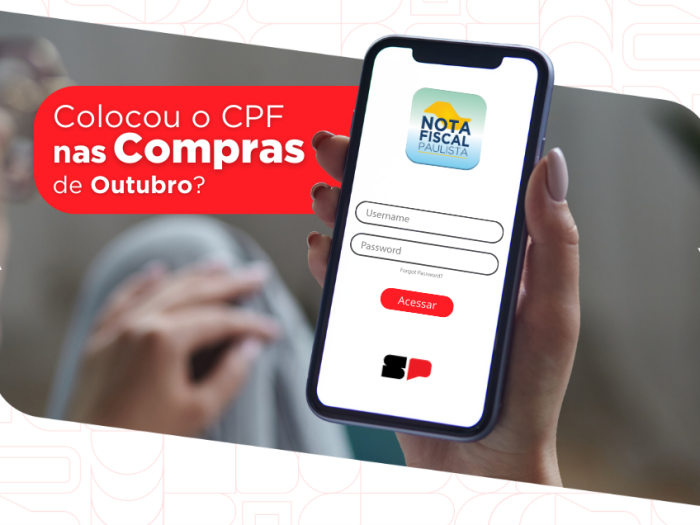Próximo sorteio da Nota Fiscal Paulista será no dia 9 de fevereiro