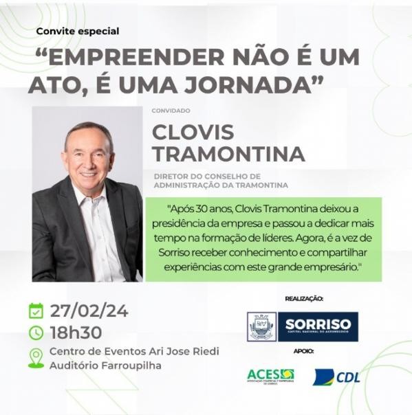 Foto: Reprodução/Prefeitura de Sorriso - MT