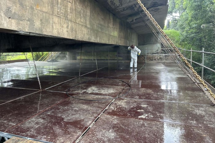 DER/PR reforma ponte em rodovia entre Araucária e Campo Largo, na Grande Curitiba