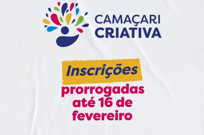 Inscrições para o edital Camaçari Criativa são prorrogadas para 16/2 (sexta)