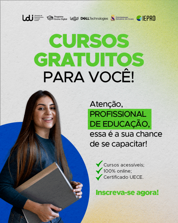 Uece e Dell disponibilizam cursos gratuitos para profissionais da educação