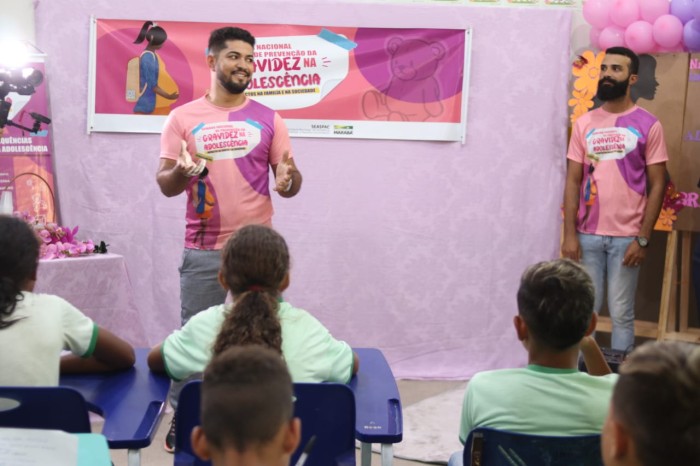 Seaspac: Alunos da Escola Rui Barbosa recebem orientações de Prevenção a Gravidez na Adolescência