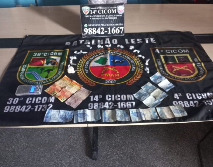 Polícia Militar do Amazonas prende três homens e apreende drogas