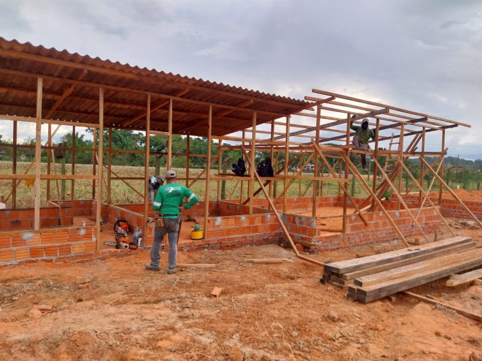 Obras do Ramal do Adolar iniciam em Sena Madureira com construção do canteiro de obras