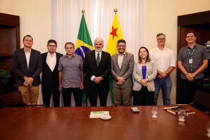Governador Gladson Cameli recebe presidente do Comitê Técnico de Meio Ambiente e Sustentabilidade do Instituto Rui Barbosa