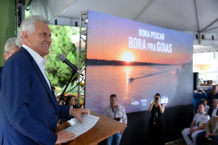 Governador Ronaldo Caiado lança calendário oficial de pesca esportiva 2024: estímulo para o turismo local (Foto: Rômulo Carvalho)