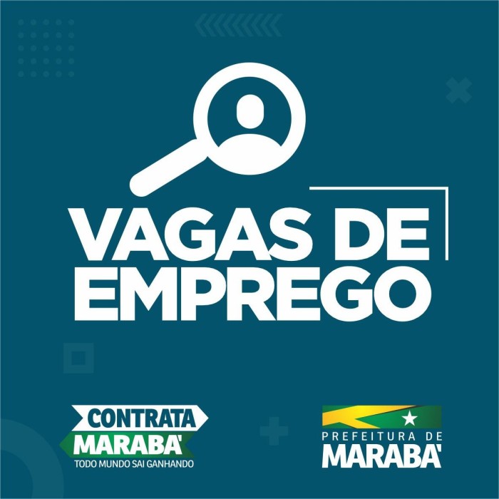 Contrata Marabá: Vagas de emprego disponíveis no Sine nesta terça-feira, 20