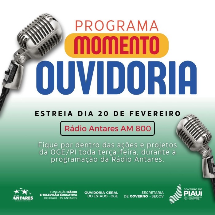 Ouvidoria-Geral do Estado do Piauí lança Programa de Rádio 
